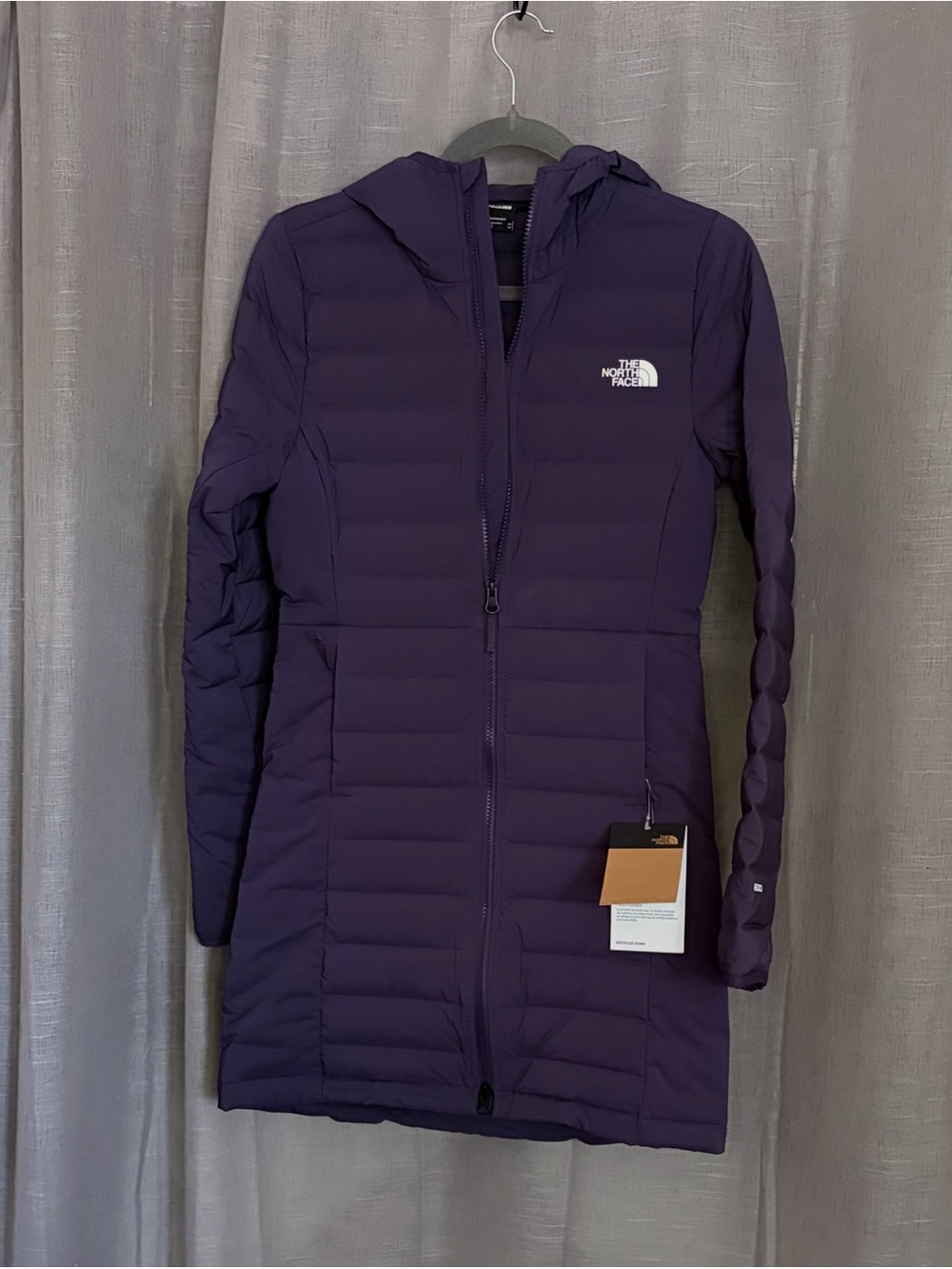 The North Face Stretch Down Parka Eternal Purple NWT